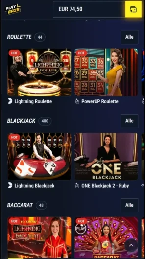 PLAYBAZE casino bonus 100 % až 1 250 € - zahraniční online casino